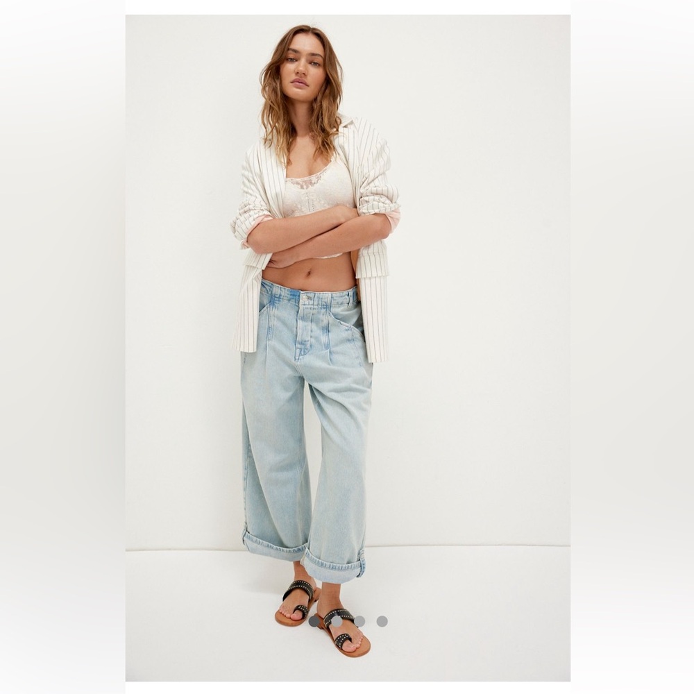 Free People Light Blue Boyfriend Jeans